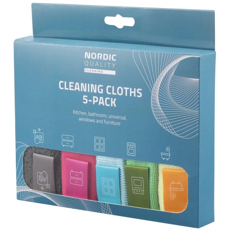Valymo šluostės NORDIC QUALITY 5vnt. / 2340048