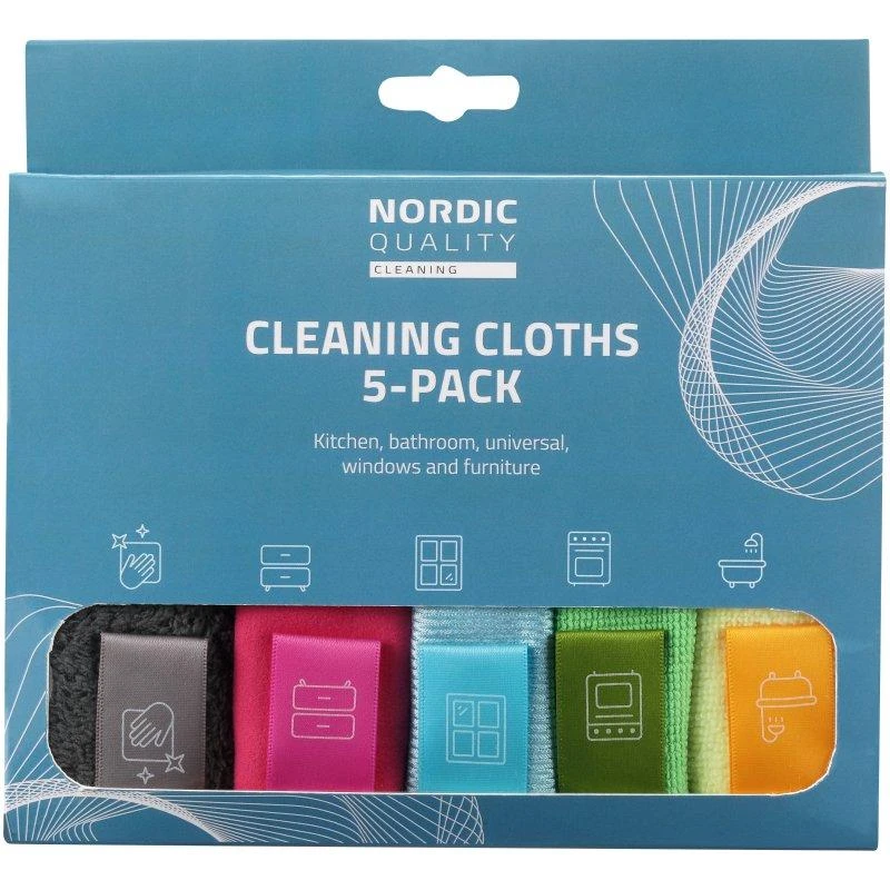 Valymo šluostės NORDIC QUALITY 5vnt. / 2340048