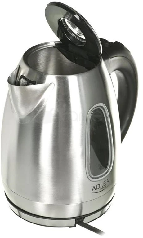Adler | Virdulys | AD 1223 | Standard | 2200 W | 1.7 L | Nerūdijantis plienas | 360° rotational base | Nerūdijantis plienas