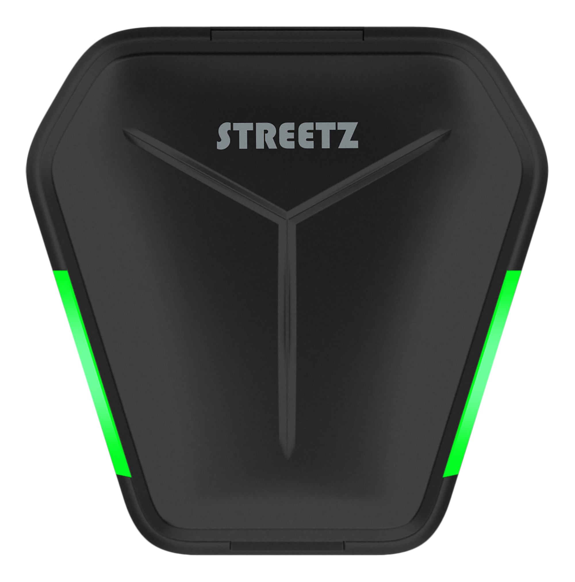 Žaidimų ausinės STREETZ True Belaidės Stereo, matinė juoda / TWS-115