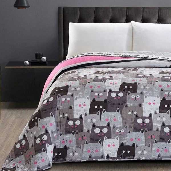 Dvipusė lovatiesė DecoKing Cat's Invasion, 220 cm x 200 cm