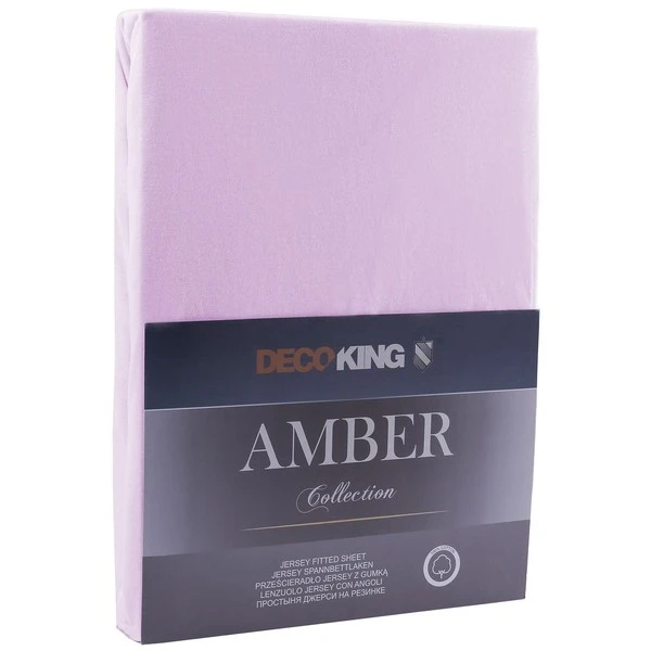Paklodė DecoKing Amber 180-200x200+30 cm, spalva: alyvinė