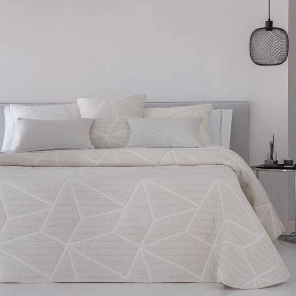 Dvipusė lovatiesė LINE BEIGE, 250x270 cm