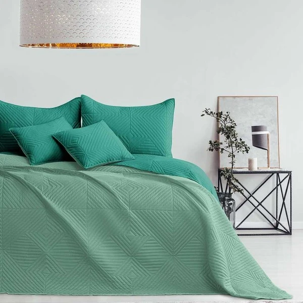 Dvipusė lovatiesė AmeliaHome SOFTA 220 x 240 cm, spalva: žalia