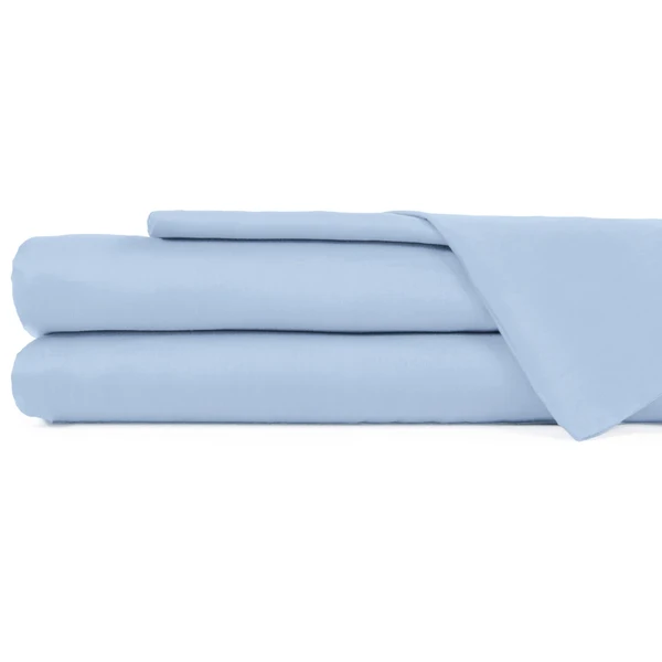 Riposo PREMIUM Satino paklodė be gumos Light mėlynas 200x220 cm