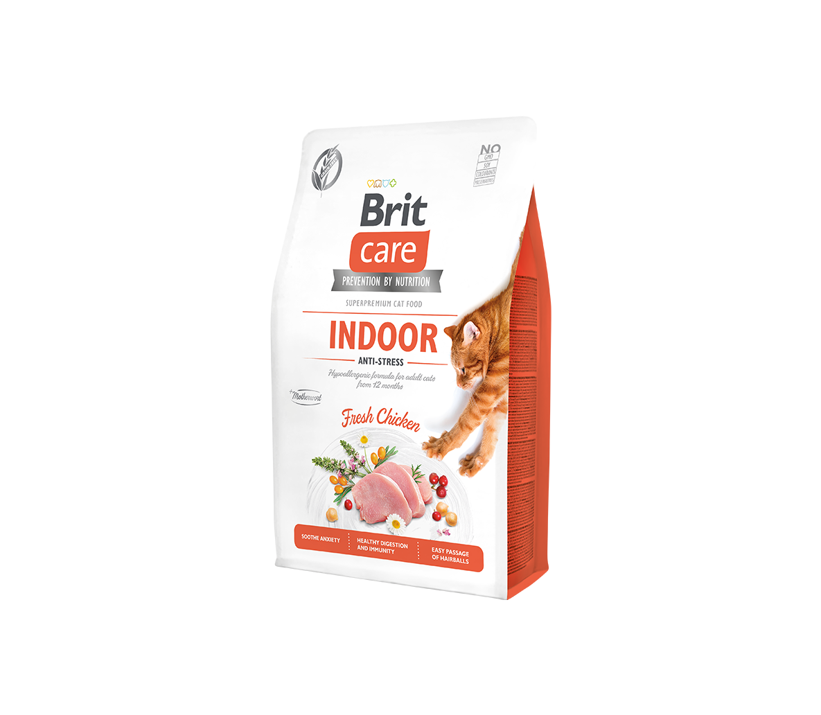 Brit Care Cat GF Indoor Anti-stress sausas maistas katėms 7kg