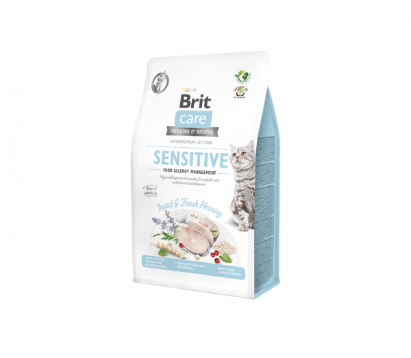 Brit Care Cat GF Insect&Fresh Herring sausas maistas katėms 7kg
