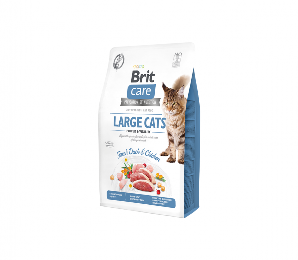 Brit Care Cat Large cats Power&Vitality ausas maistas katėms 7kg