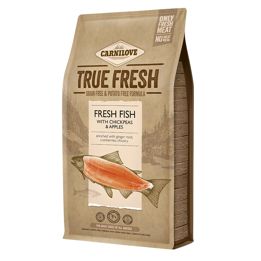Carnilove True Fresh Fish sausas maistas šunims 11.4kg