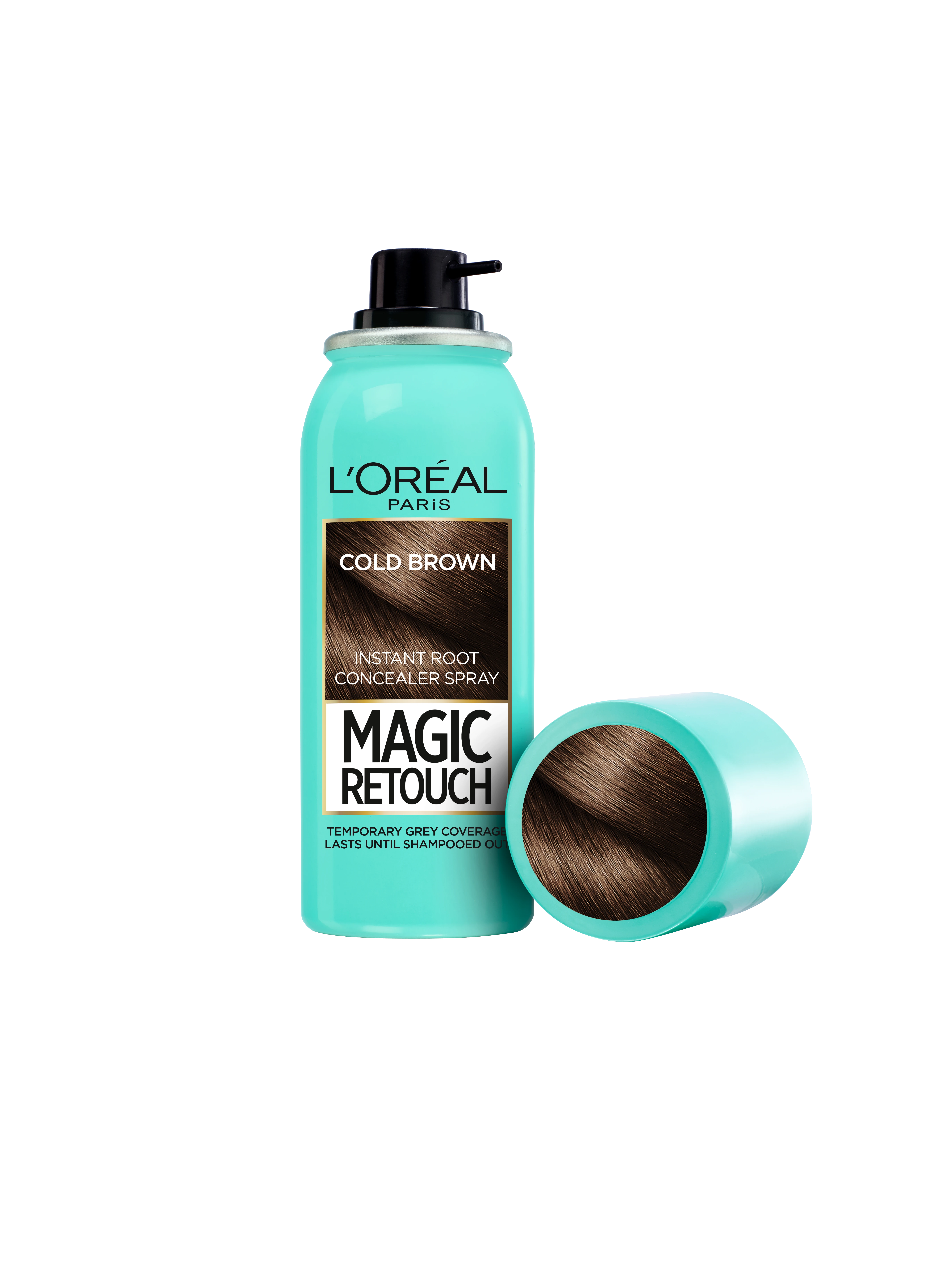 L'Oreal Magic Retouch Cold Brown purškiklis su dangteliu