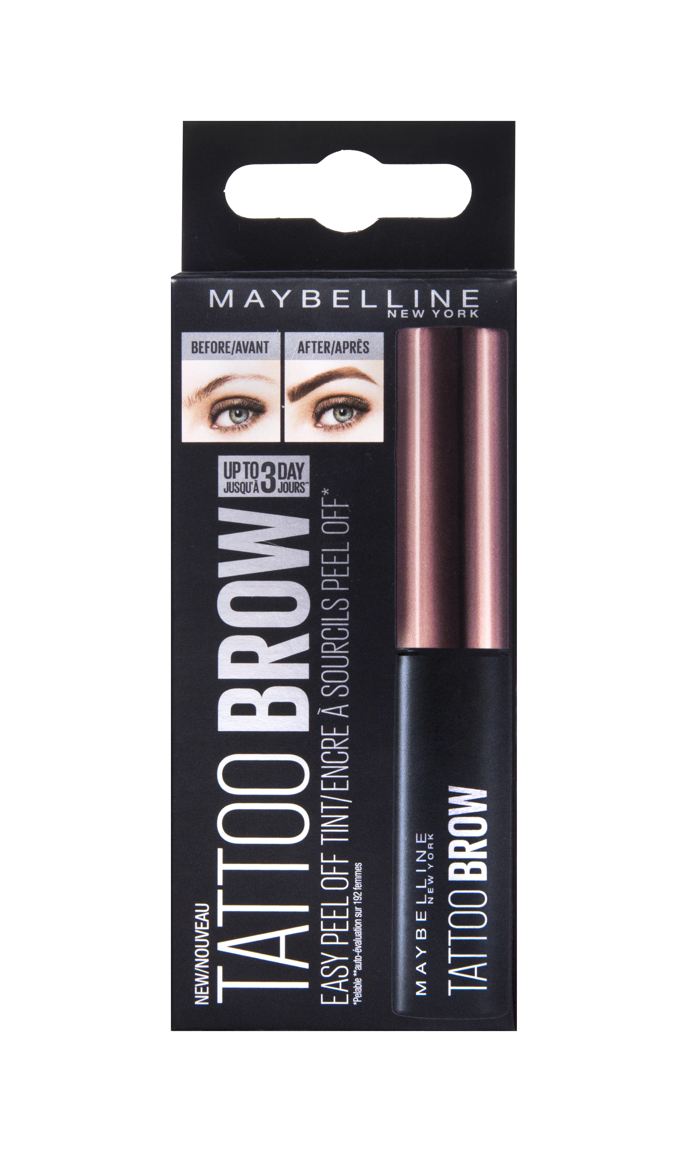Maybelline TATTOO BROW nulupami ilgalaikiai antakių dažai (#3 Dark Brown) 5g