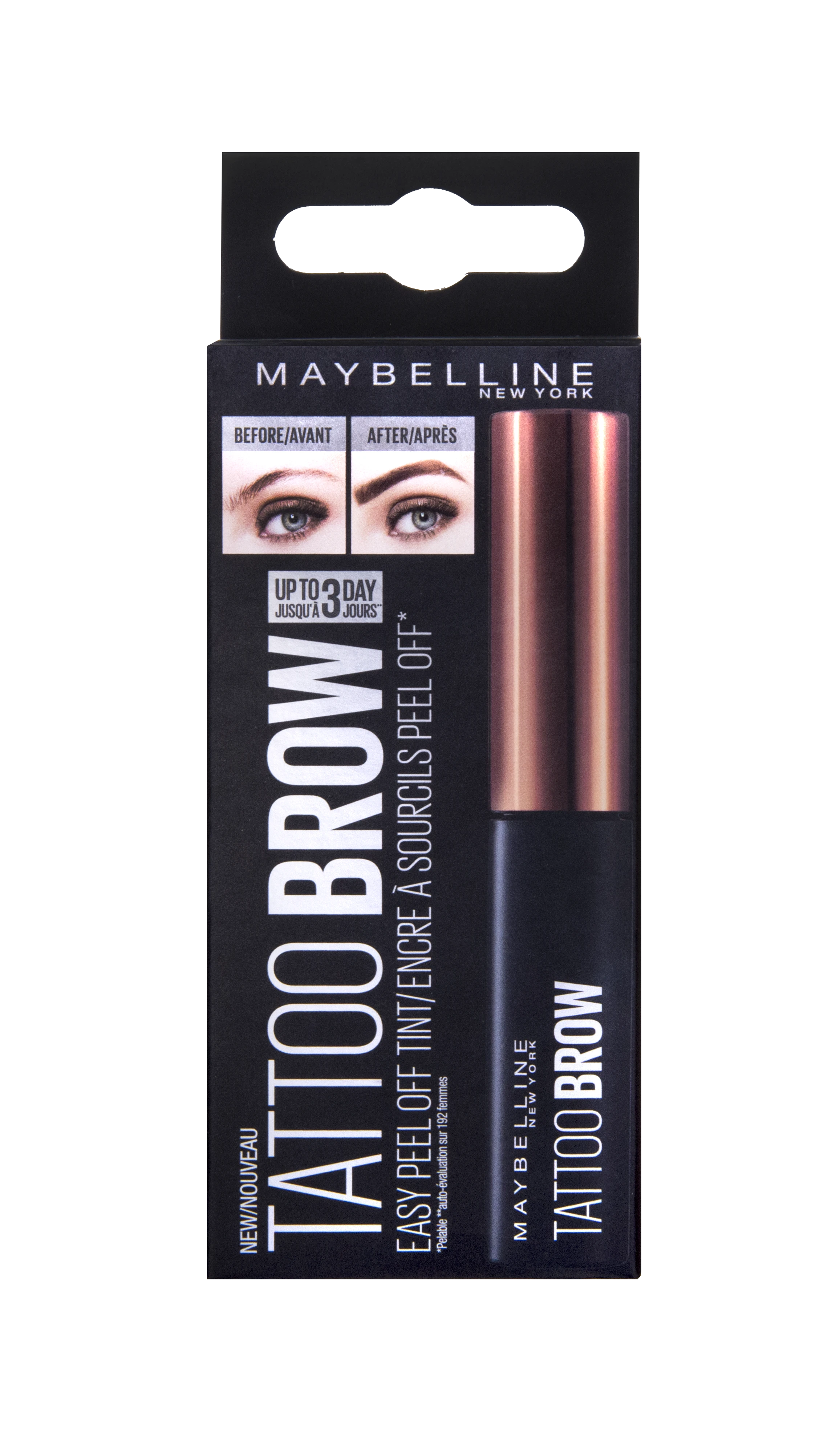 Maybelline MAYB TATTOO BROW GELTINT ilgalaikis antakių gelis #2 medium ruda 5GRM