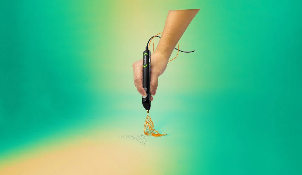 3D rašiklis - 3Doodler FLOW, juodos spalvos aprašymas - Prekės nuotrauka