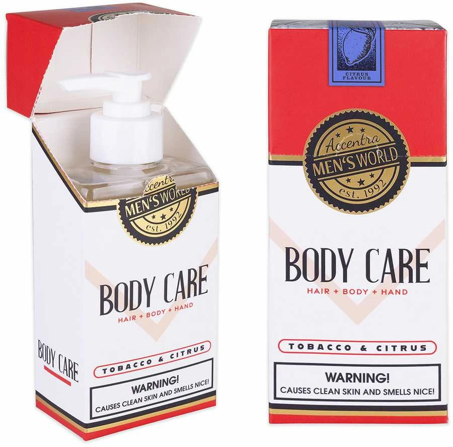 Accentra 270ml 3in1 hair, body & hand wash CIGARETTE in dispenser