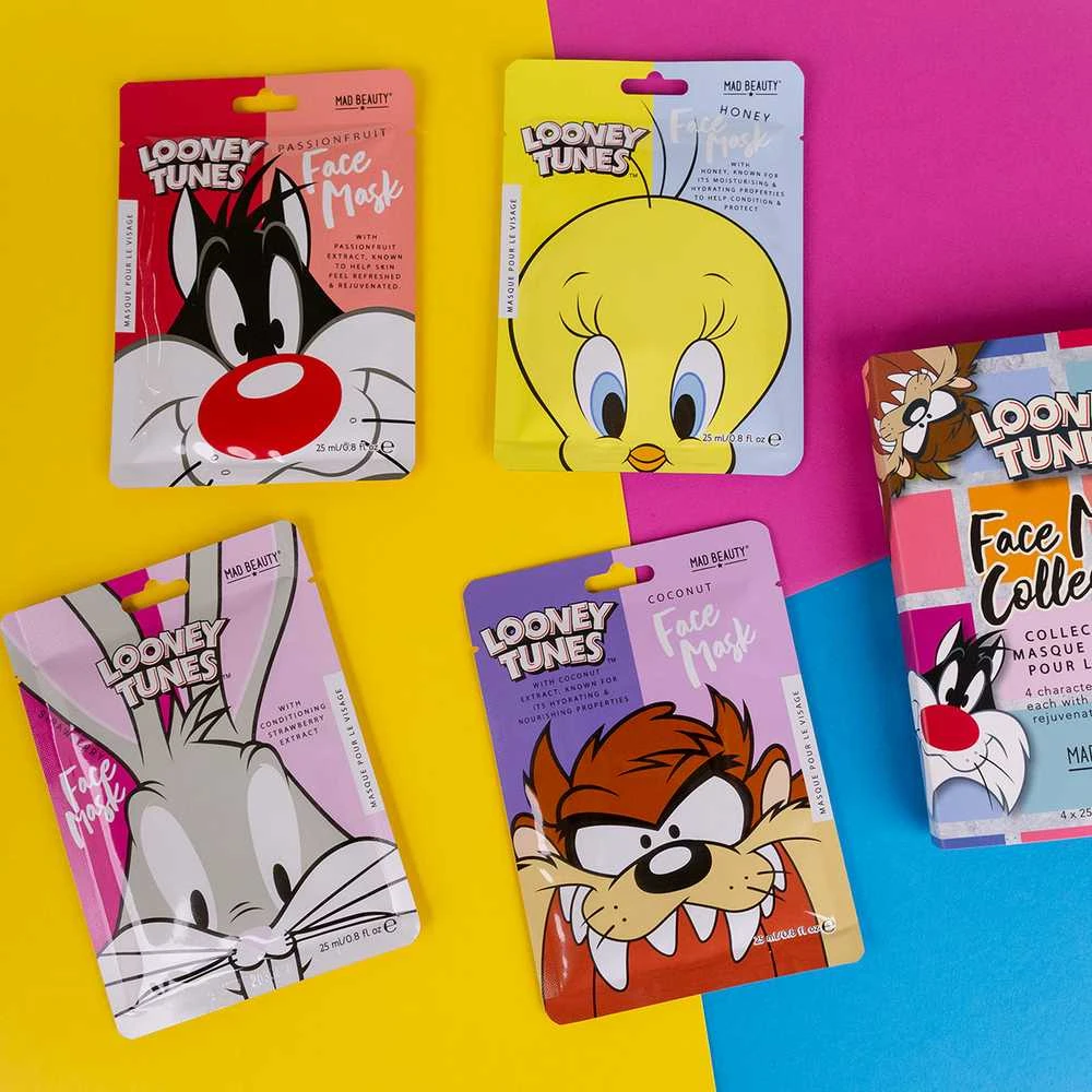 Mad Beauty Looney Tunes Taz Kokosas Veido kaukė (25 ml)