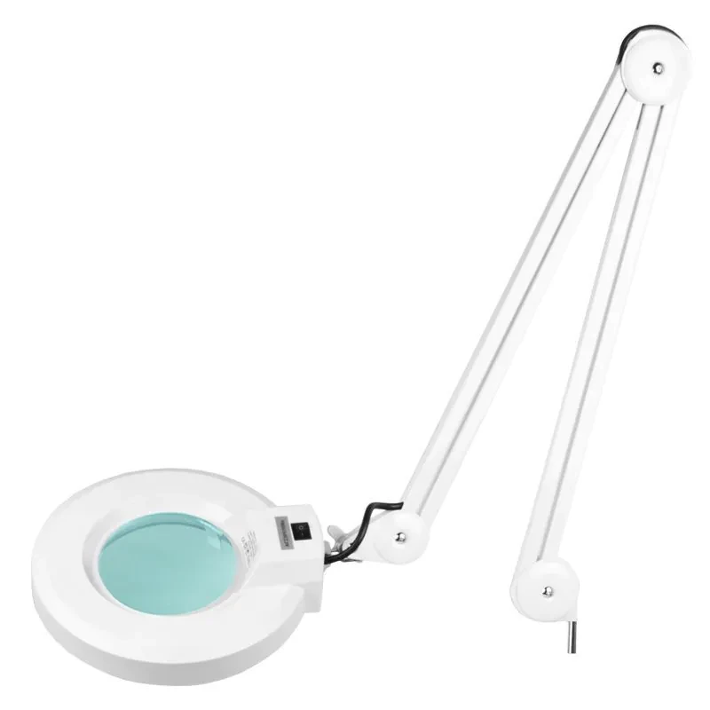 Kosmetologinė lempa su lupa ir stovu Activeshop S4 5D 22W, baltos spalvos