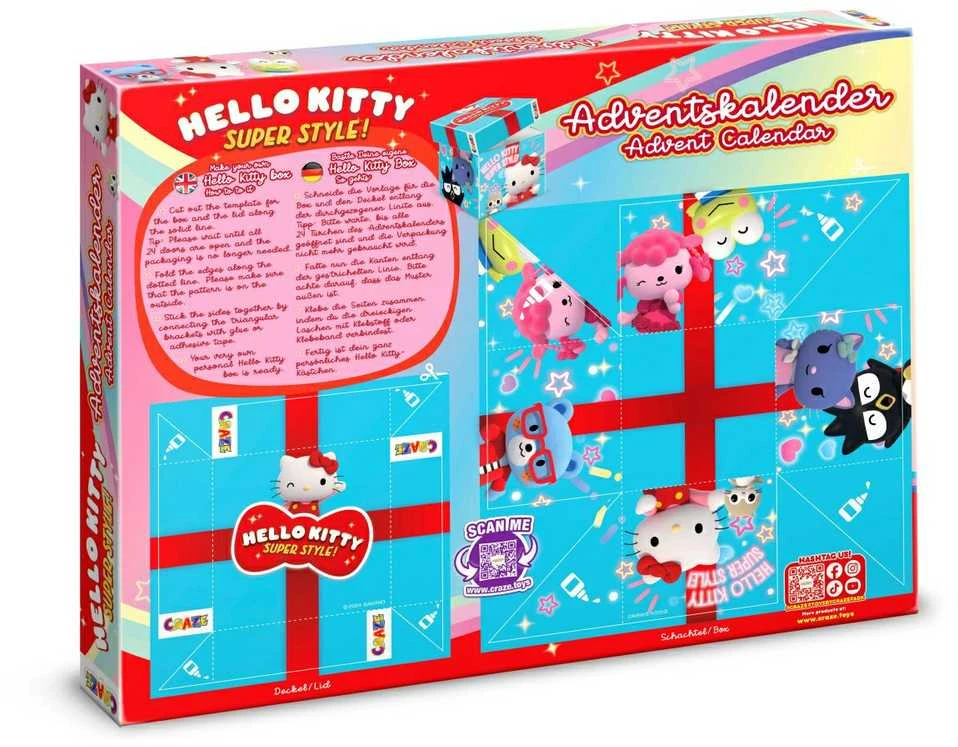 Hello Kitty Advento kalendorius - galinė pakuotės pusė