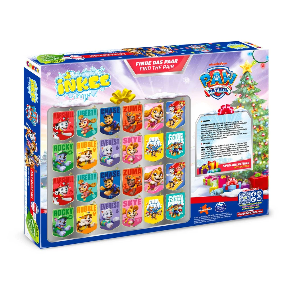 Maudynių Advento kalendorius vaikams CRAZE "INKEE Paw Patrol"