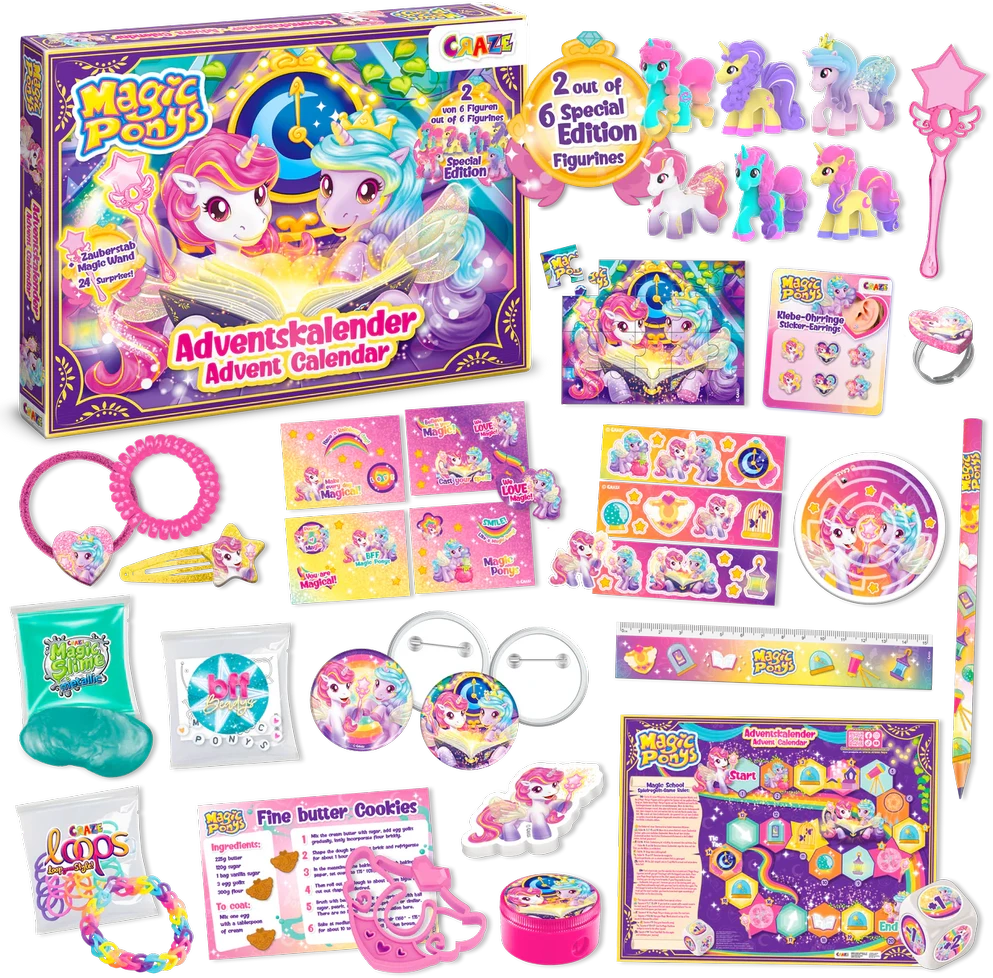 Advento kalendorius CRAZE Magic Pony | 55-73803 aprašymas - Prekės nuotrauka