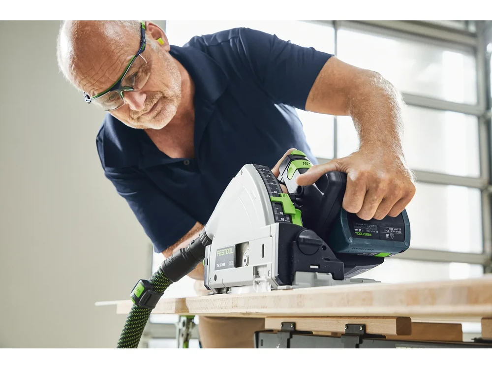 Akumuliatorinis diskinis pjūklas Festool TSC 55 KEB-Basic 18 V (be akumuliatoriaus ir pakrovėjo)
