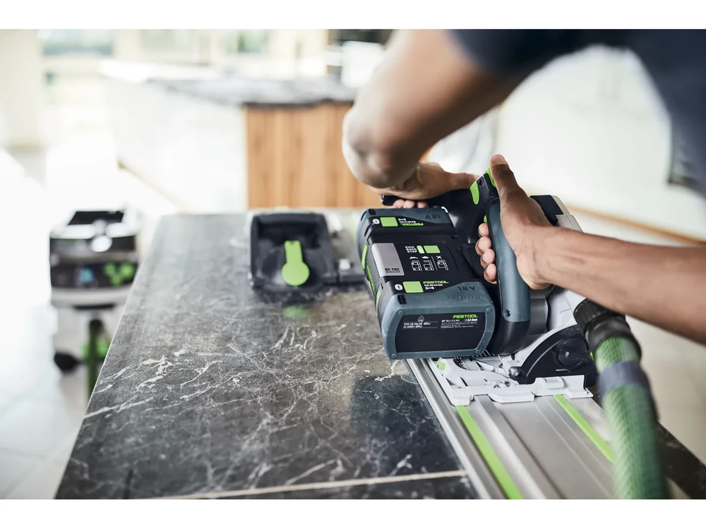 Akumuliatorinis diskinis pjūklas Festool TSC 55 KEB-Basic 18 V (be akumuliatoriaus ir pakrovėjo)