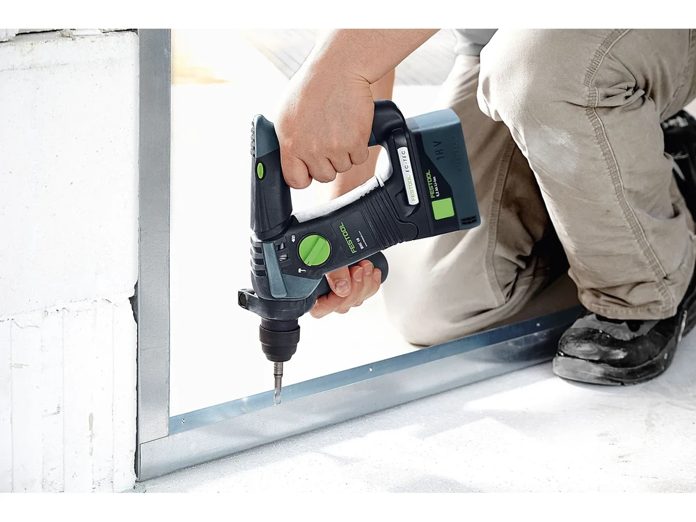 Akumuliatorinis perforatorius Festool BHC 18-Basic; 18 V; (be akumuliatoriaus ir pakrovėjo)