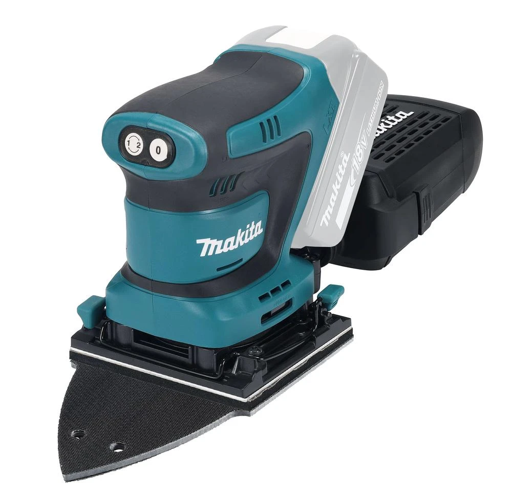 MAKITA akumuliatorinis ekscentrinis šlifuoklis DBO480Z 18V 93x185mm be akumuliatoriaus ir kroviklio