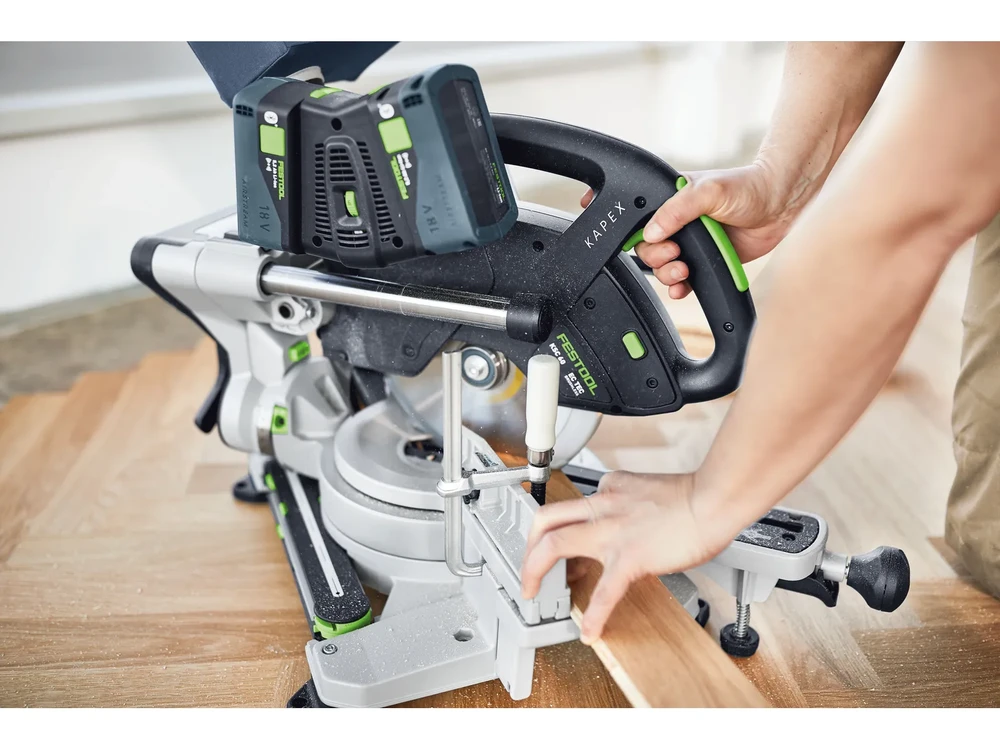 Akumuliatorinis traukiamas skersinio pjovimo pjūklas Festool KSC 60 EB-Basic | 577775 (be akumuliatoriaus ir pakrovėjo)