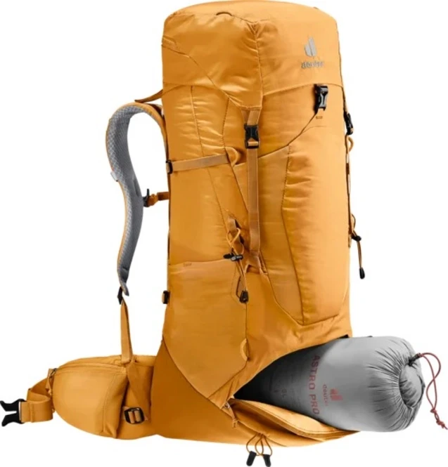 Deuter Aircontact Lite 40+10 turistinė kuprinė, geltona