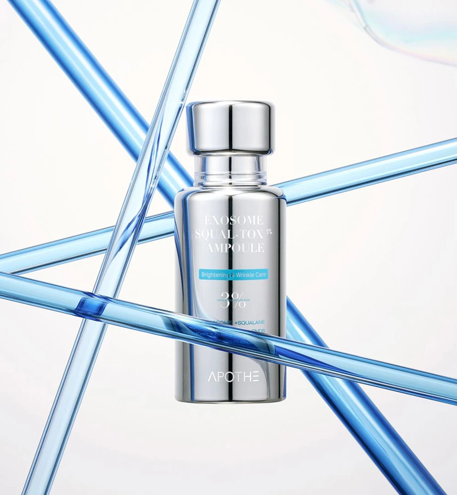 Drėkinamasis veido serumas „Apothe Exosome Squal-Tox 3% Ampoule“ su skvalanu ir egzosomomis, 30 ml