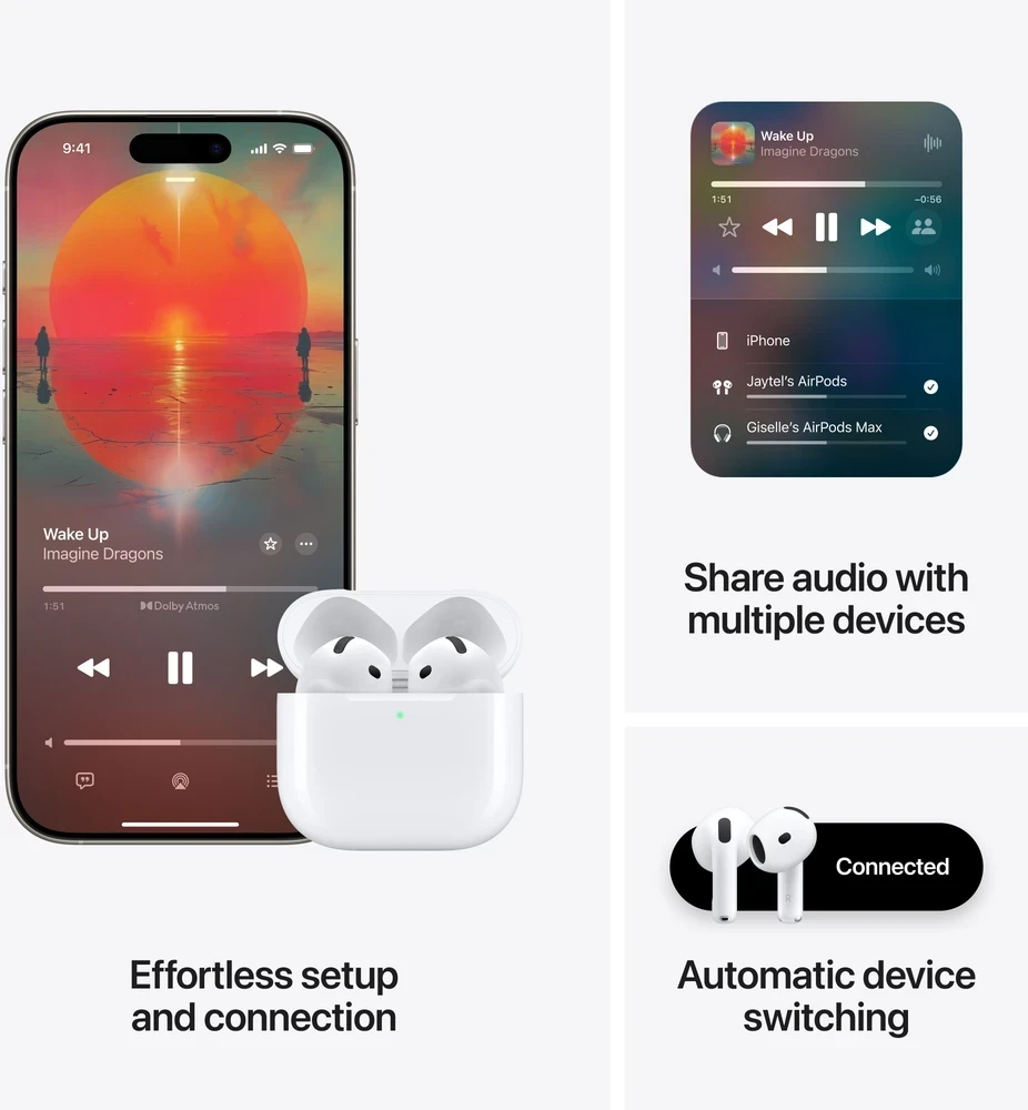 Apple AirPods 4 with Active Noise Cancellation - MXP93ZM/A