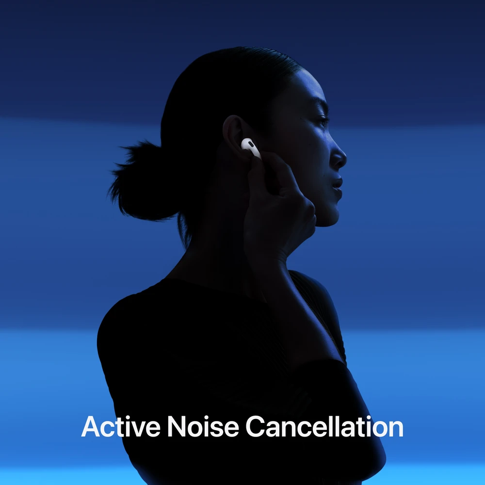 Apple AirPods 4 su aktyviu triukšmo slopinimu