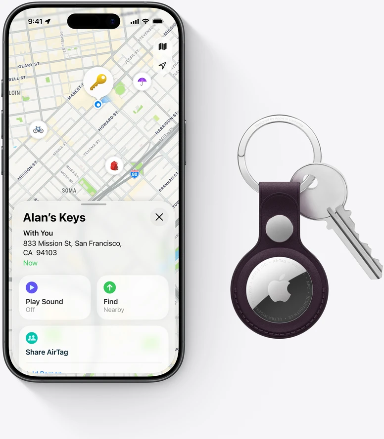 Apple AirTag (1 Pack) (2nd gen) - MFE94ZM/A