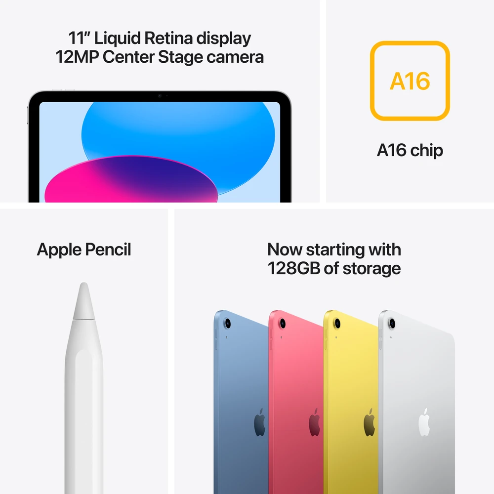 Apple iPad 11" A16 Wi-Fi 256GB - Pink - MD4P4HC/A