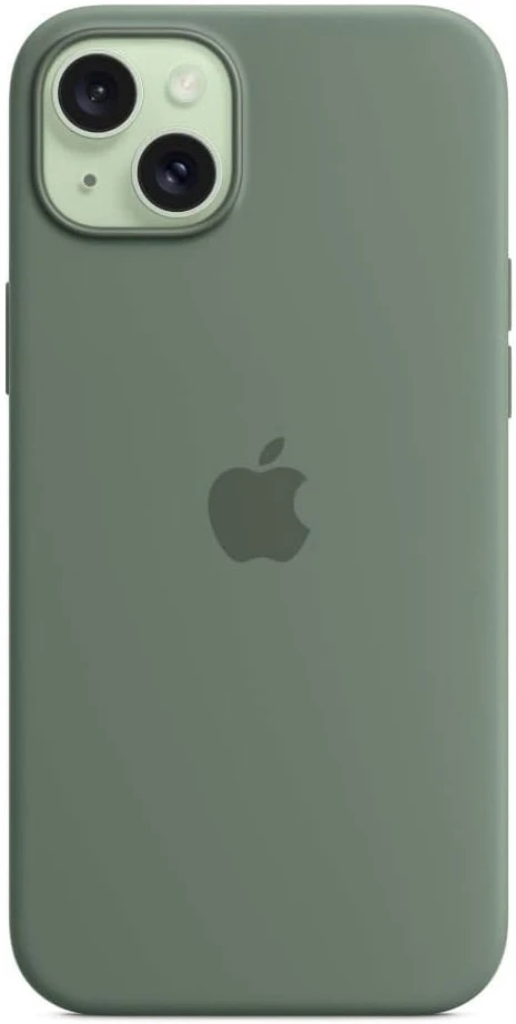 Apple iPhone 15 Plus Silicone Case with MagSafe - Cypress - MT183ZM/A