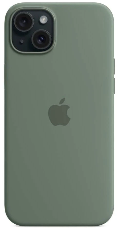 Apple iPhone 15 Plus Silicone Case with MagSafe - Cypress - MT183ZM/A