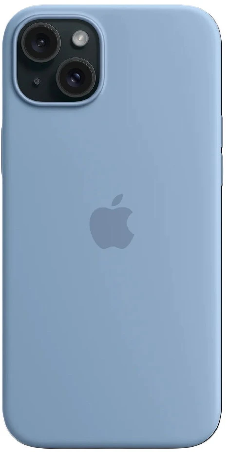 Apple iPhone 15 Plus Silicone Case with MagSafe - Winter Blue - MT193ZM/A