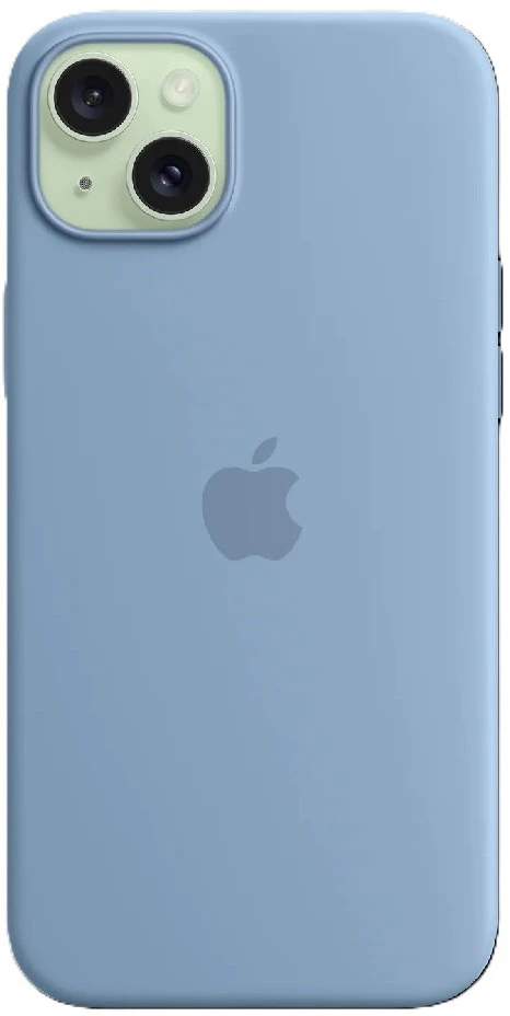 Apple iPhone 15 Plus Silicone Case with MagSafe - Winter Blue - MT193ZM/A