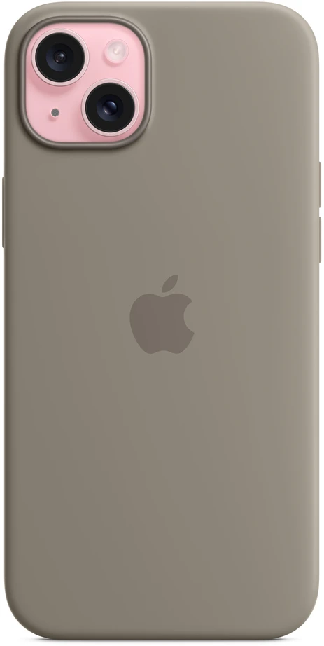 Apple iPhone 15 Plus Silicone Case with MagSafe - Clay - MT133ZM/A