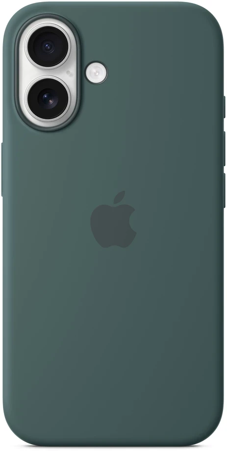 Apple iPhone 16 Silicone Case with MagSafe - Lake Green - MYY83ZM/A
