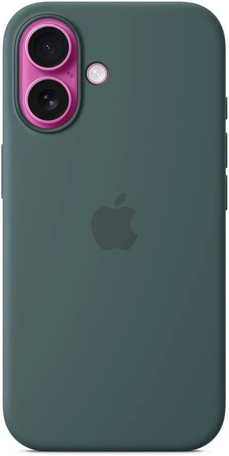 Apple iPhone 16 Silicone Case with MagSafe - Lake Green - MYY83ZM/A