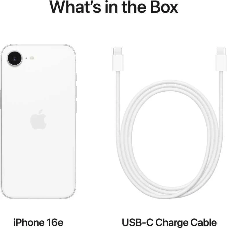 Apple iPhone 16e 128GB White - MD1R4HX/A
