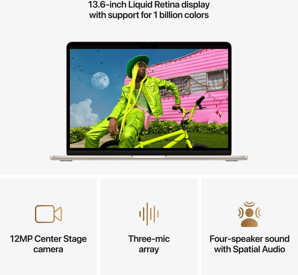 Apple MacBook Air 13" M5 10‑core CPU 8‑core GPU/16GB/512GB/Starlight/INT - MDHA4ZE/A