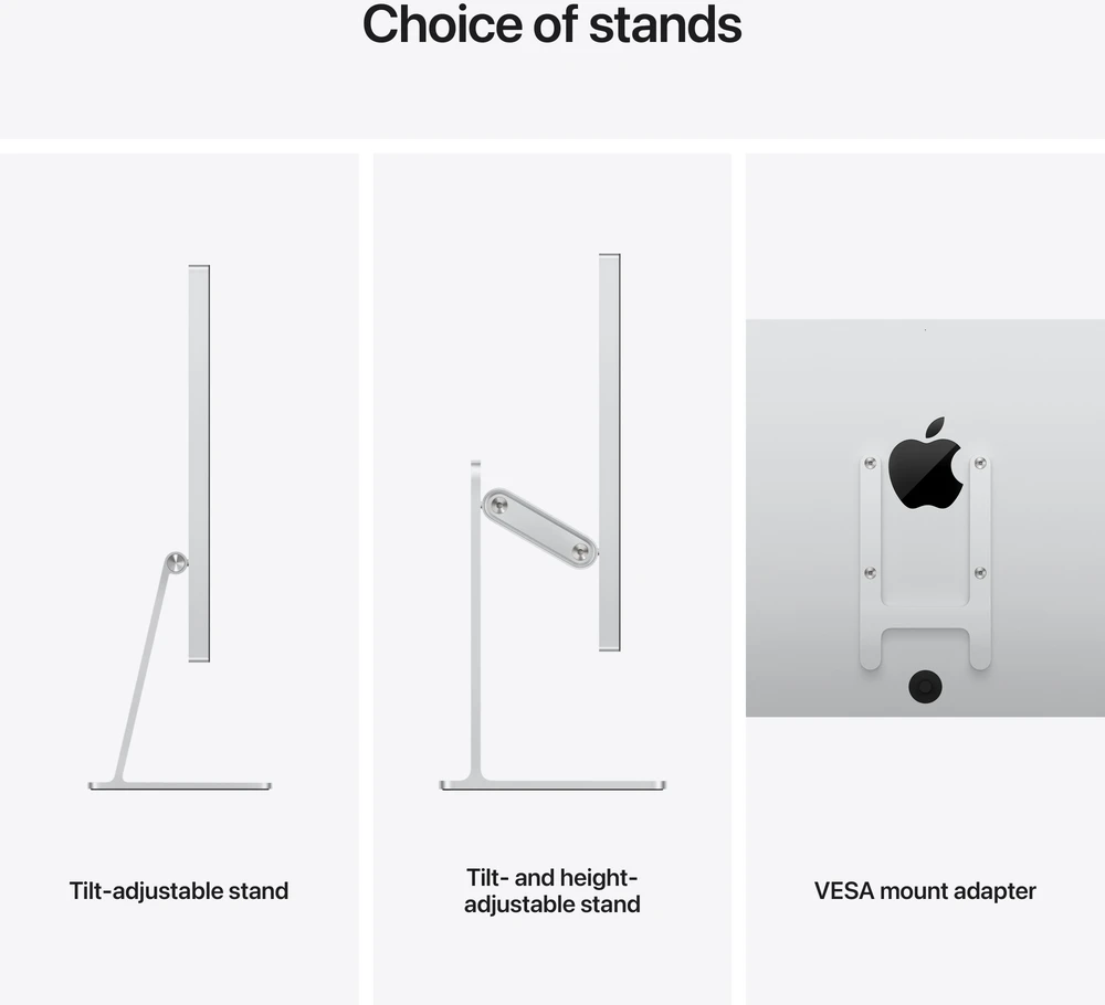 Apple Studio Display - Nano-texture glass - Tilt-adjustable stand - MFF14Z/A
