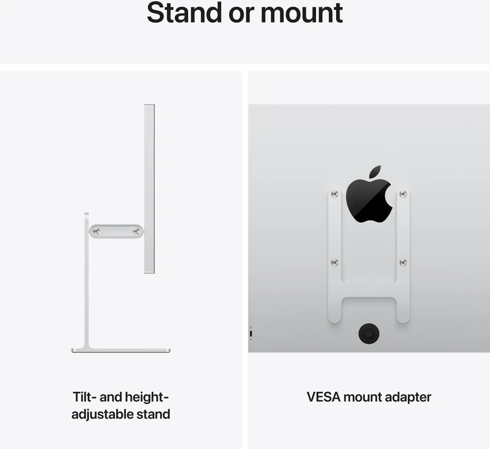 Apple Studio Display XDR - Standard glass - Tilt- and height-adjustable stand - MFEL4Z/A