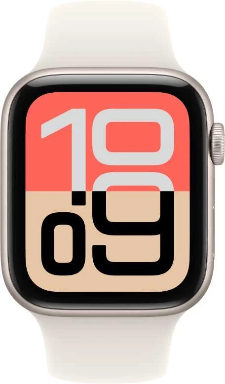 Apple Watch SE 3 GPS 40mm Starlight Aluminium Case with Starlight Sport Band - S/M - MEH34ET/A
