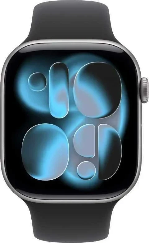 Apple Watch Series 11 GPS 42mm Space Grey Aluminium Case with Black Sport Band - M/L - MEQX4ET/A