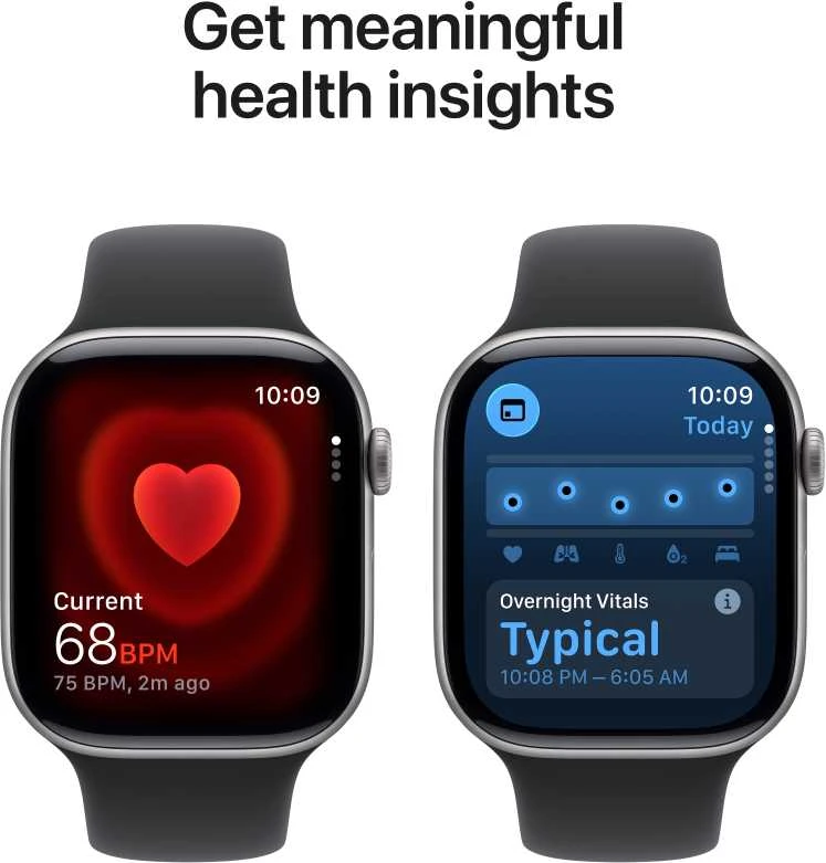 Apple Watch Series 11 GPS 46mm Space Grey Aluminium Case with Black Sport Band - M/L - MEV44ET/A