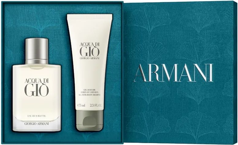 Kvepalų rinkinys vyrams Giorgio Armani Acqua di Gio Pour Homme (EDT, 50 ml + dušo želė, 75 ml)