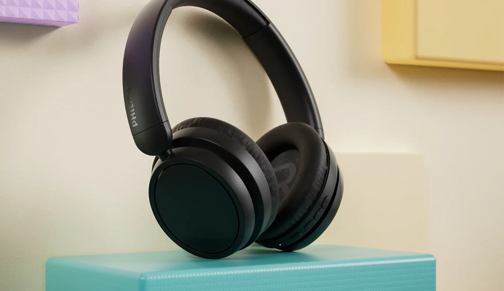 Ant ausų dedamos belaidės ausinės Philips 5000 series, juodos spalvos | TAH5209BK/00 aprašymas - Prekės nuotrauka